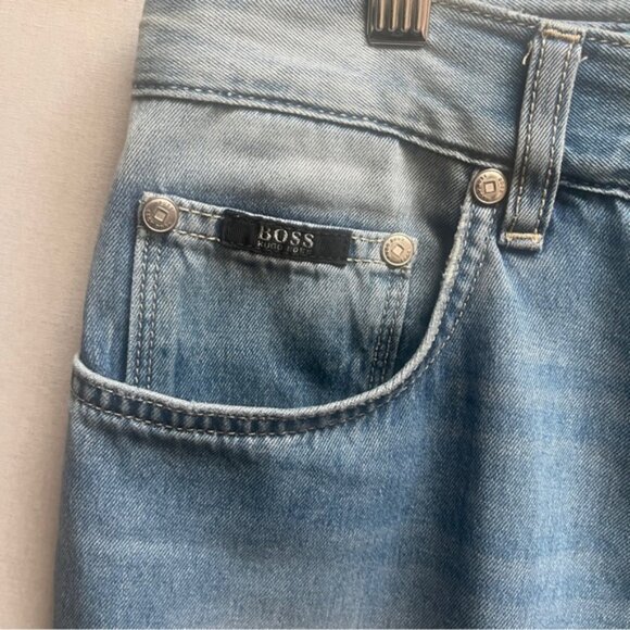 Hugo boss slim straight leg denim jeans Sz 32 - Picture 3 of 11